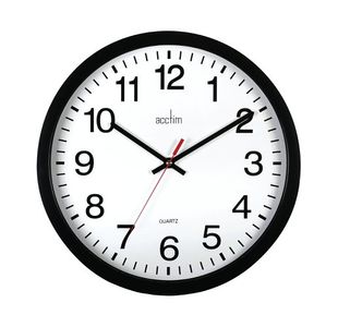 Acctim Controller 368Mm Black Wall Clock