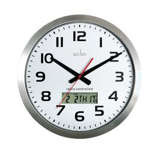 Acctim Meridian Rc Wl Clock Alum 74447