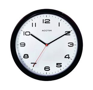 Acctim Aylesbury Wall Clock Blk 92/302