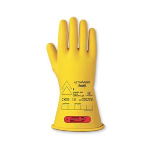 Elect Insulating Gloves Yellow Sz8