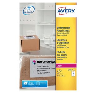 Avery Weatherprf Ship Lbl 99.1x139mm