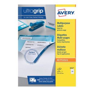 Avery Multi Labels 21 Sheet