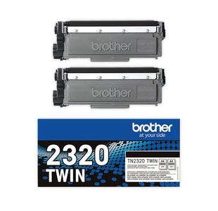 Brother TN-2320TWIN Tnr Twnpk HY Blk