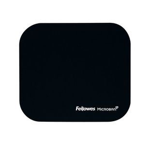 Fellowes Microban Black Mouse Mat