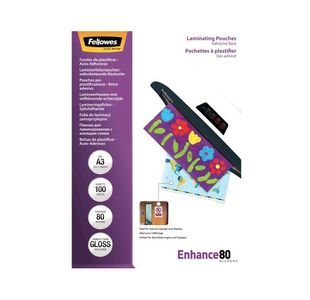 Fellowes A3 Lamg Pouch 80m Pk100