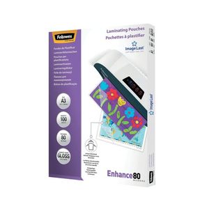 Fellowes A3 Gloss Lam Pouch Pk100