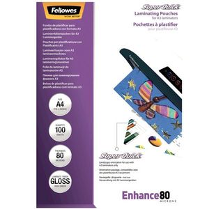 Fellowes A4 Quick Lam Pouch Pk100