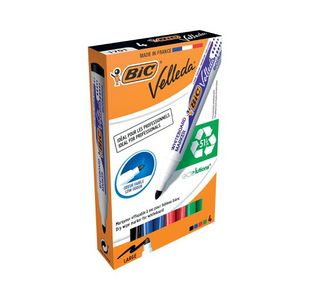 Bic Velleda 1701 Markers Ast Pk4