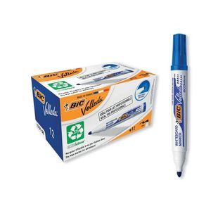 Bic Velleda Marker 1701 Blue Pk12