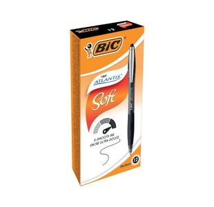 Bic Atlantis Prem 1.0mm Bp Blk Pk12