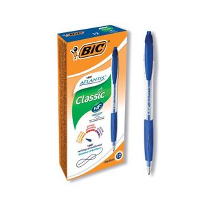 Bic Retractable Ball Pen Blue Box 12