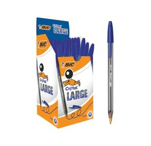 Bic Cristal Large 1.6mm Blue Pk50