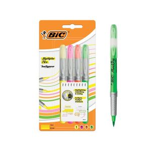 Bic Highlighter Flex Asst 942041 P4