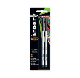 Bic Intensity Fineliner Pen Blk Pk2