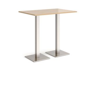 Brescia rect poseur table square bases