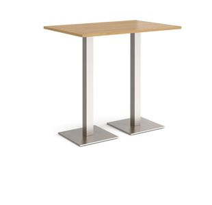 Brescia rect poseur table square bases