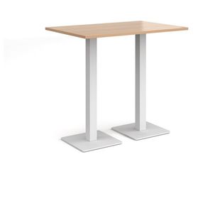 Brescia rect poseur table square bases