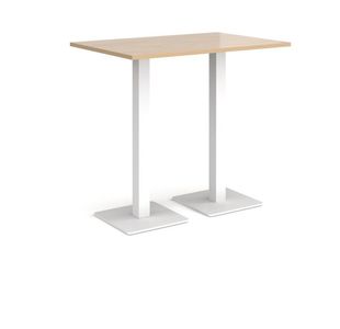 Brescia rect poseur table square bases