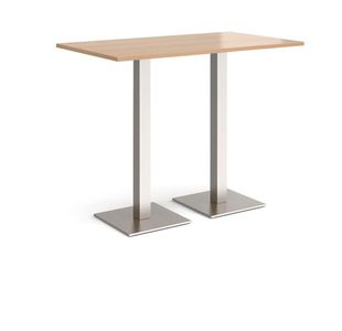 Brescia rect poseur table square bases