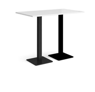 Brescia rect poseur table square bases