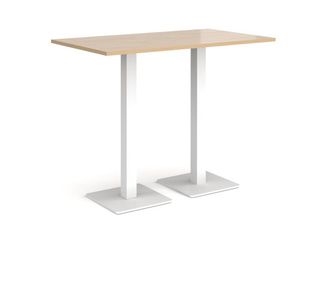 Brescia rect poseur table square bases