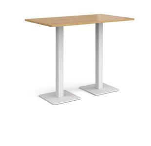 Brescia rect poseur table square bases