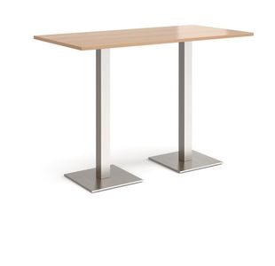 Brescia rect poseur table square bases