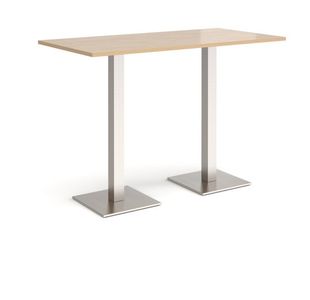 Brescia rect poseur table square bases