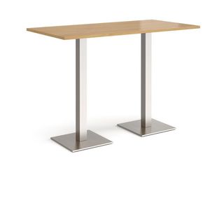 Brescia rect poseur table square bases