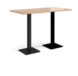 Brescia rect poseur table square bases