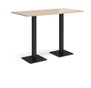 Brescia rect poseur table square bases