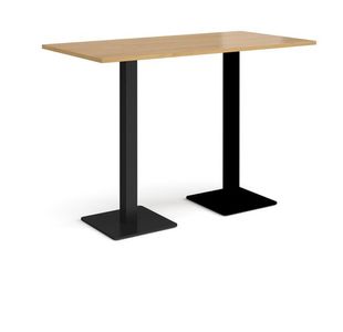 Brescia rect poseur table square bases