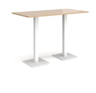 Brescia rect poseur table square bases