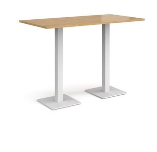 Brescia rect poseur table square bases