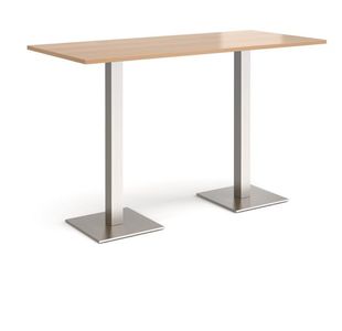 Brescia rect poseur table square bases