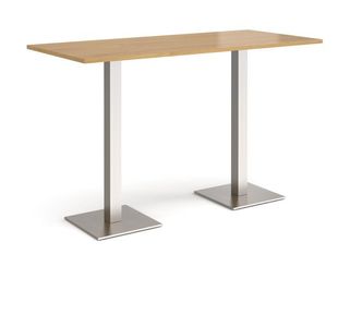 Brescia rect poseur table square bases