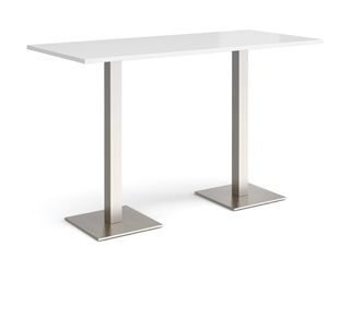 Brescia rect poseur table square bases