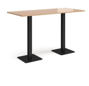 Brescia rect poseur table square bases