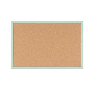 Pastel Cork Noticeboard Green 60X40