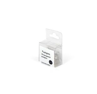 Push Pins Clear/Transparent Pk25