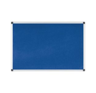 Bi-Office Felt Board 600x900 Blu/Alu