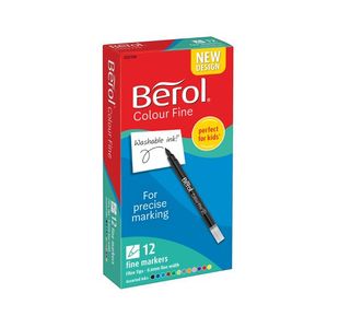 Berol Colour Fine Pen Ast Ink Pk12