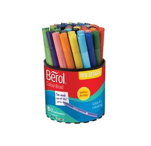 Berol Colour Broad Pen Asst WB Pk42