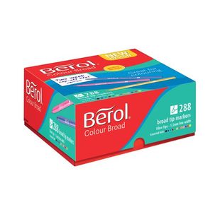 Berol Colour Broad ClassPk Asst P288