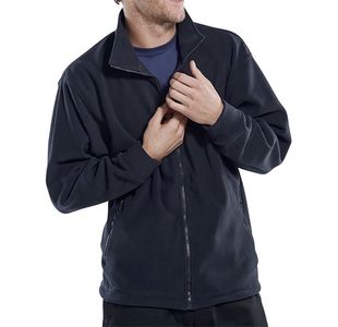 Standard Fleece Jacket Nvy Blu Lrg