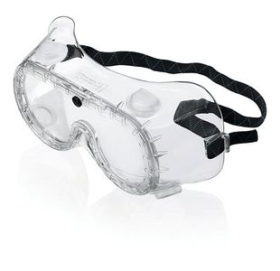 Chemical Goggles + Elastic Strap Clr