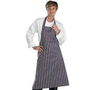 Beeswift Chef Butc Bib Apron Blu/Wht