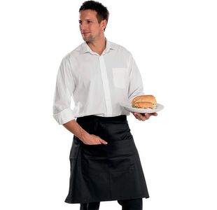 Beeswift Chefs Half Apron Blk 29X22