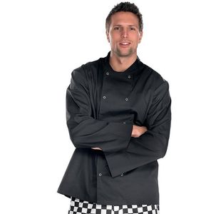 Chefs Long Sleeve Jacket Black Xs