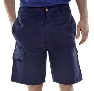 Cargo Pocket Shorts Navy Blue 30